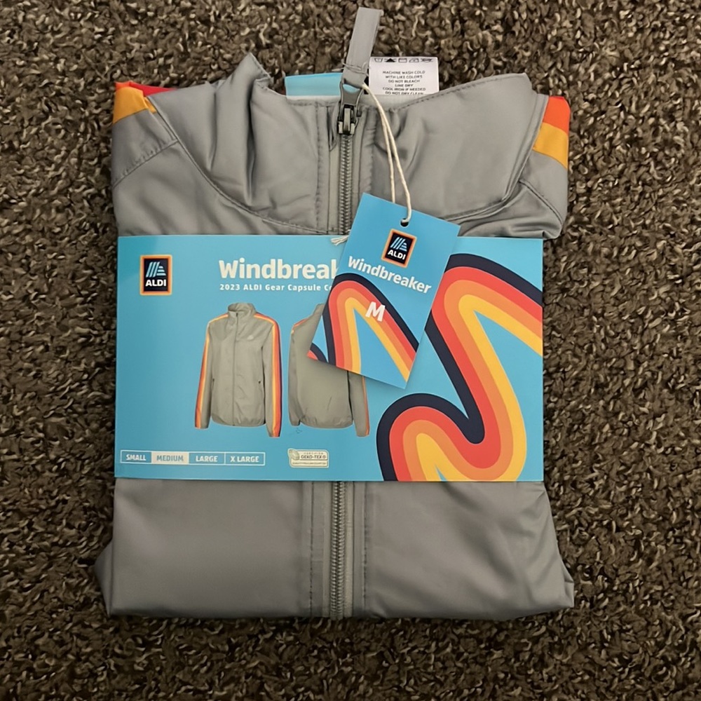 2023 Aldi Grey Windbreaker MULTIPLE SIZES (M)
